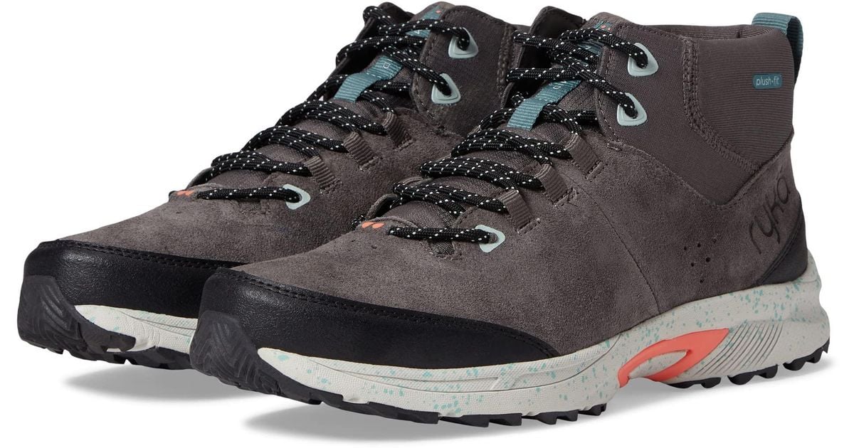 Ryka Leather Summit Mid in Black Lyst