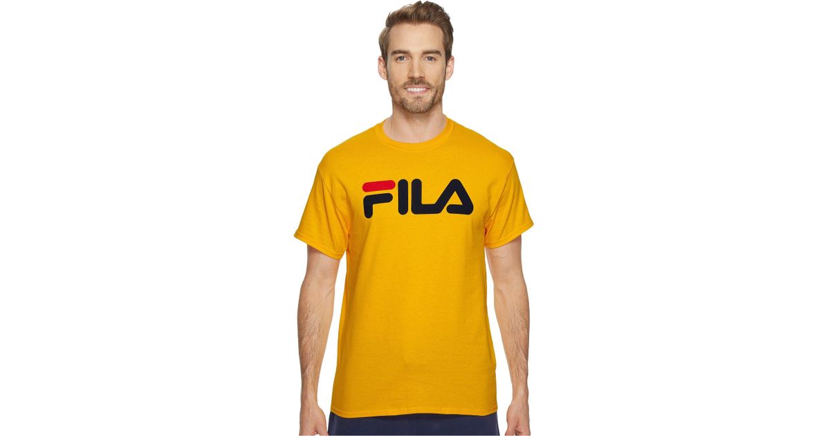 Fila Cotton Printed T-shirt (black) Men 