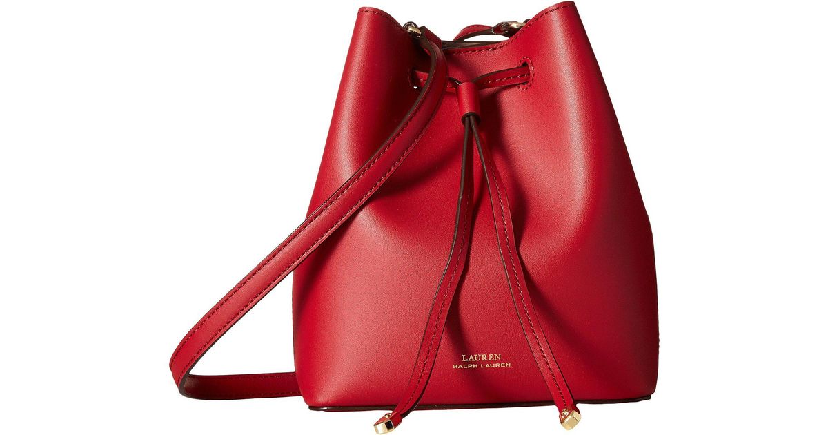 lauren ralph lauren dryden debby leather drawstring