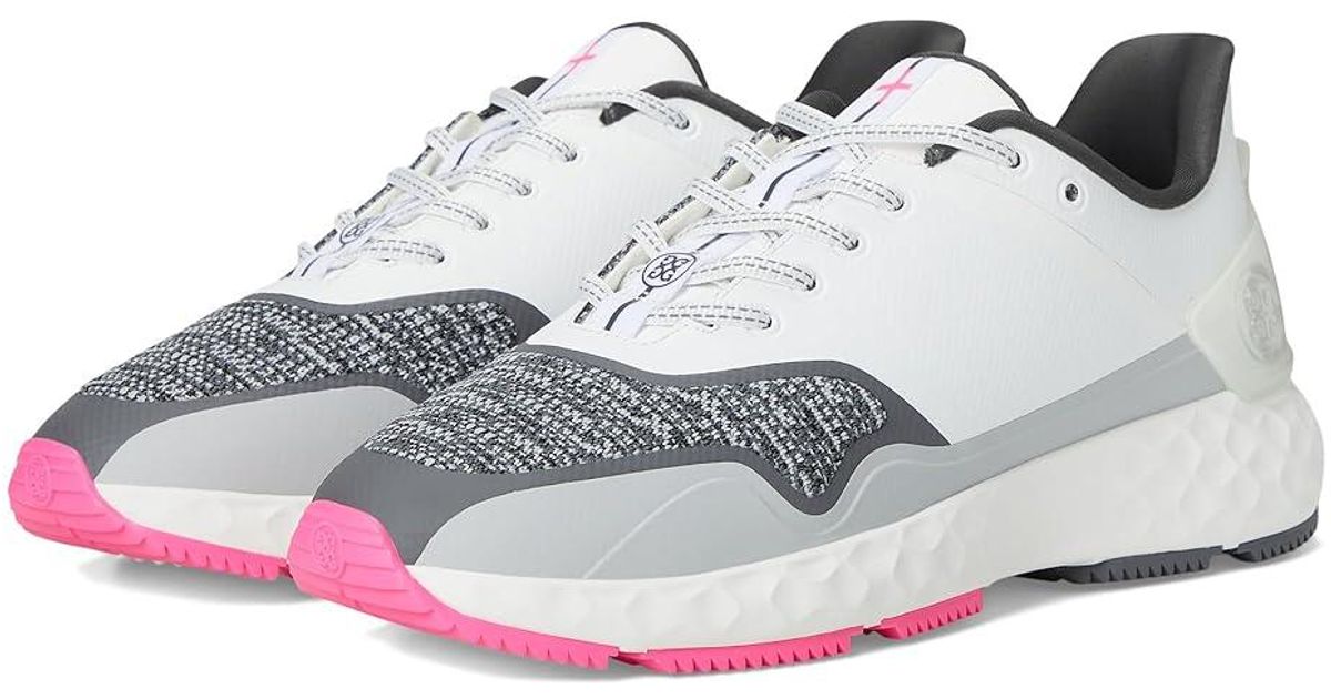 G/FORE Mg4+ Stippled Golf Shoes Golf Shoes Snow/Nimbus in Gray for Men ...