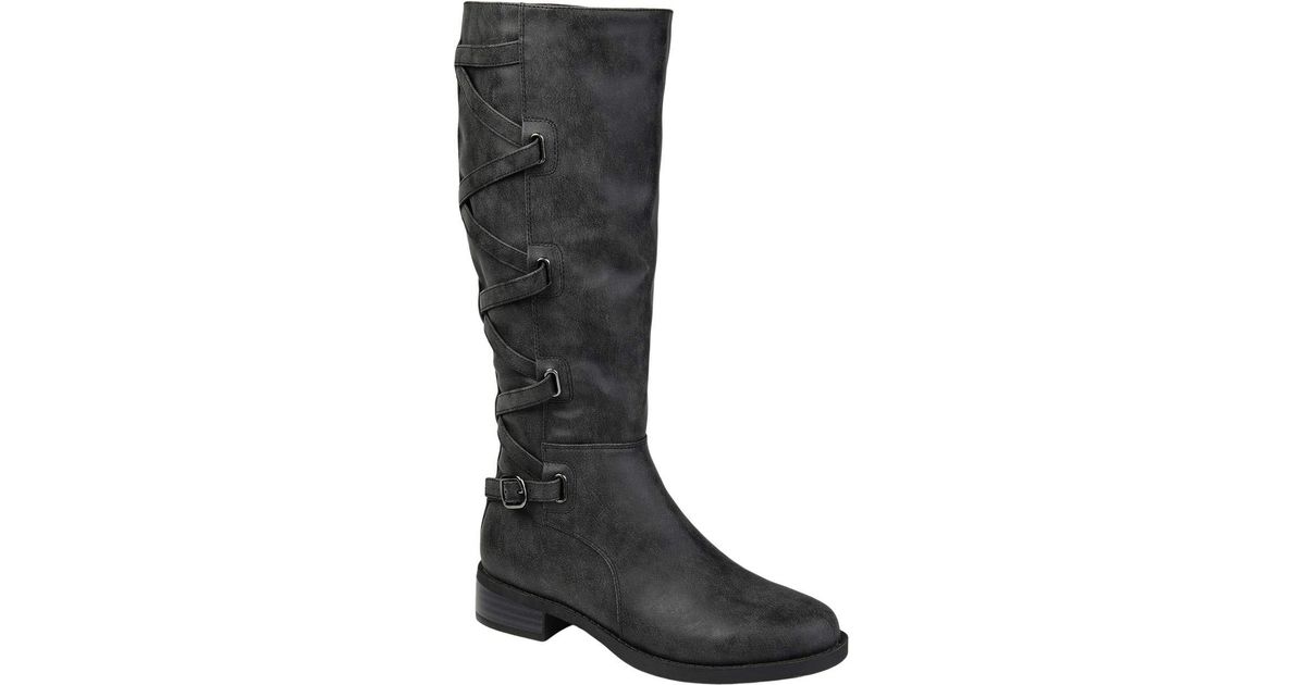 Journee Collection Carly Boot - Extra Wide Calf in Black | Lyst