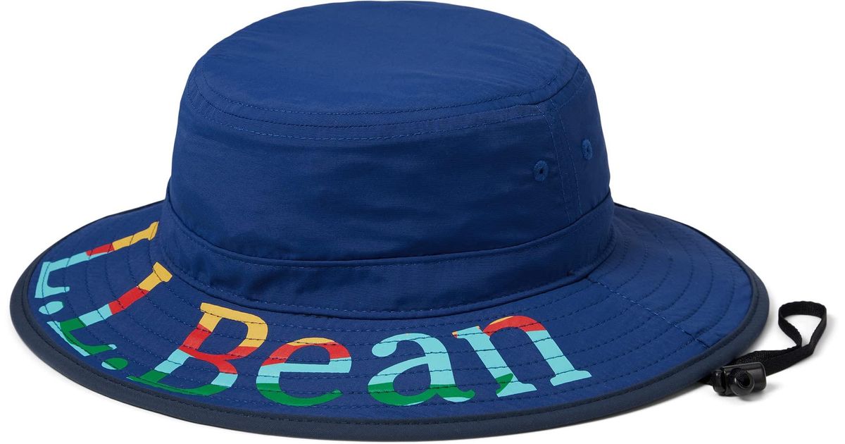 L.L. Bean Sun Shade Bucket Hat in Blue Lyst
