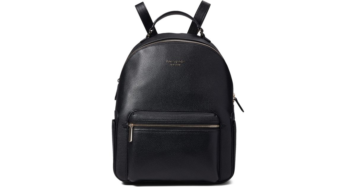 Kate Spade Hudson Pebble Pebbled Leather Large Backpack in Black Lyst