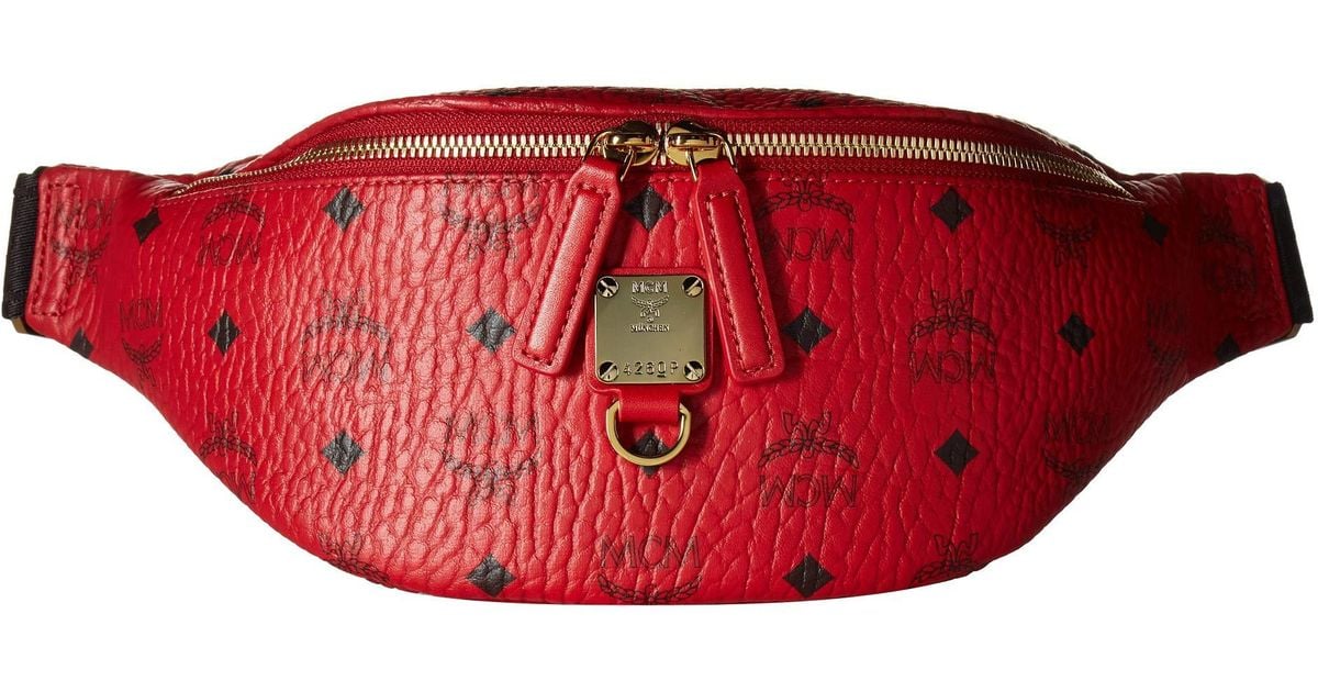 mcm purse red