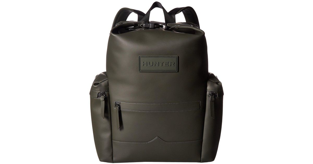 rubberized leather backpack