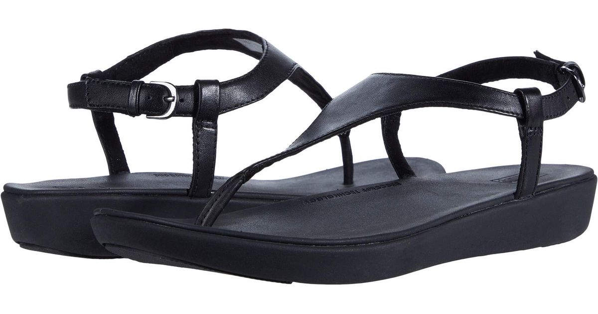 Clarks Wedge Sandals Womens Size 7M Brown Toe Loop Leather Open Back
