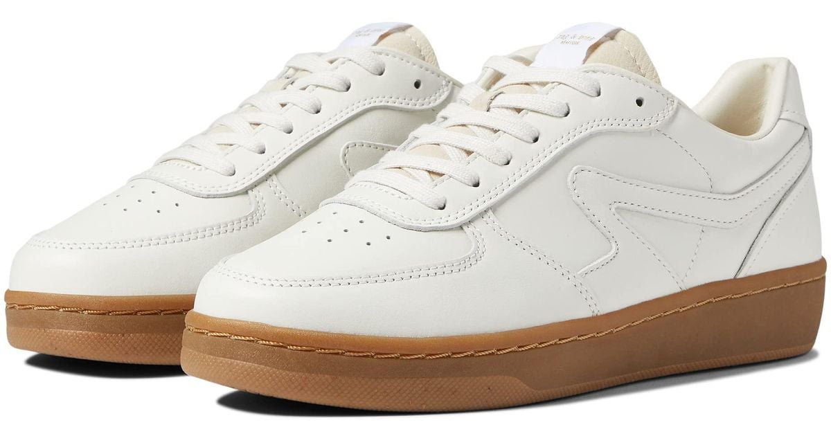 Rag Bone Leather Retro Court Sneaker in White Lyst Rag Bone Leather Retro Court Sneaker in White Lyst