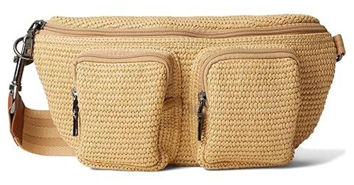 Think Purses Think Royln Double Down Cross Body Handbags, Down/Polyester/Raffia in ...