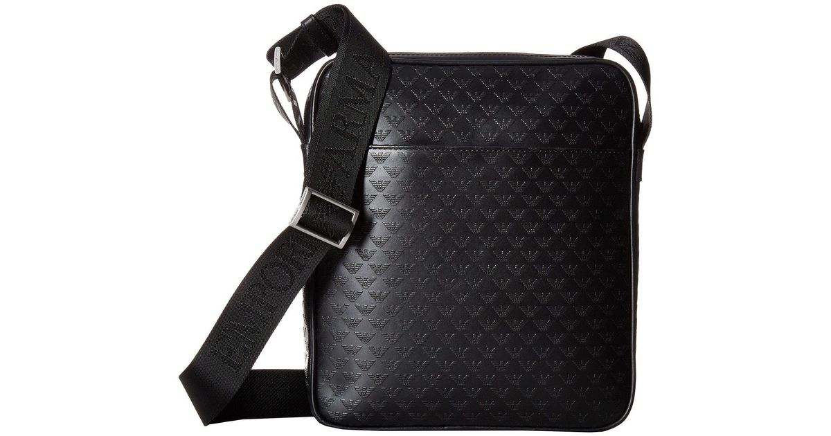 emporio armani logo messenger bag