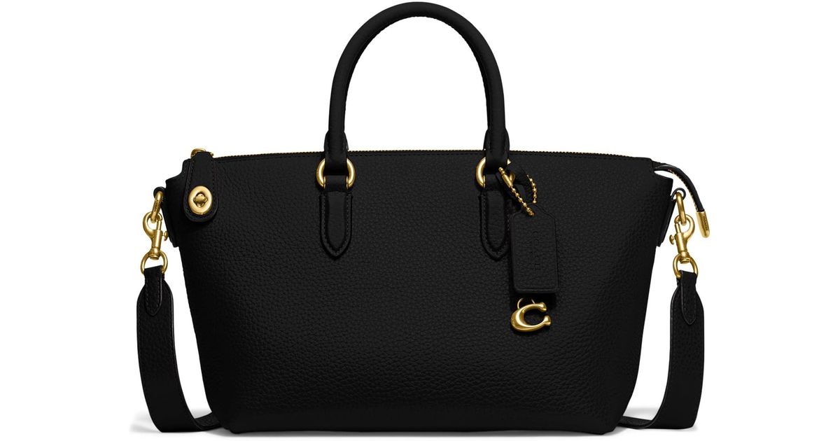 COACH Cara Satchel in Black Lyst