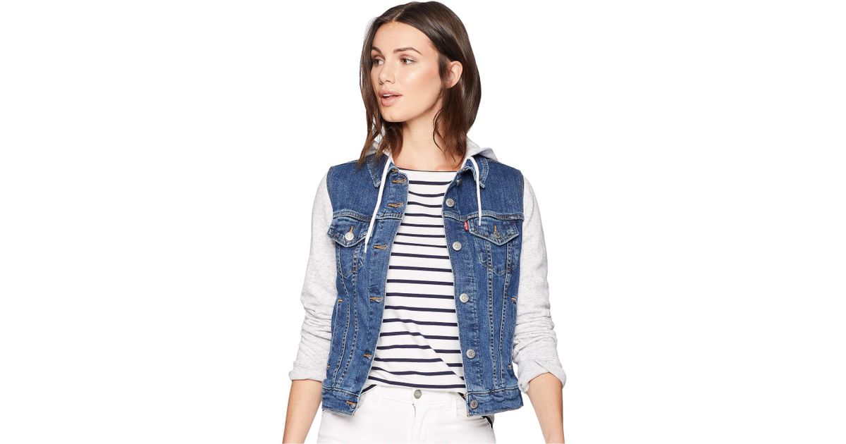 levi's trucker vest womens