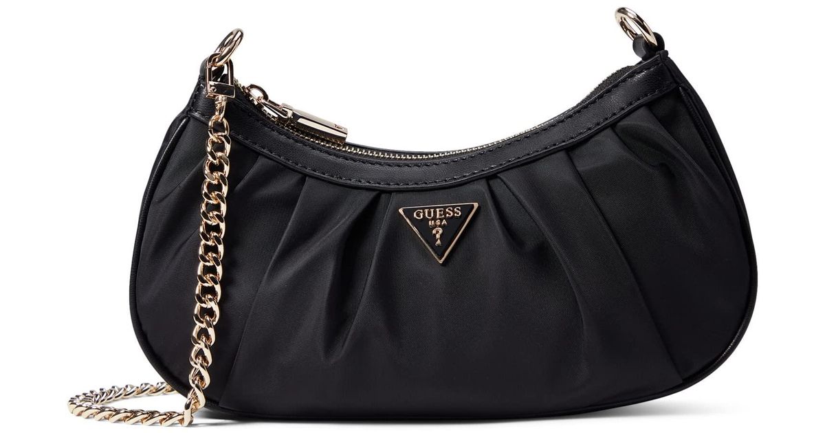 Guess Synthetic Mariana Top Zip Shoulder Bag in Black Lyst