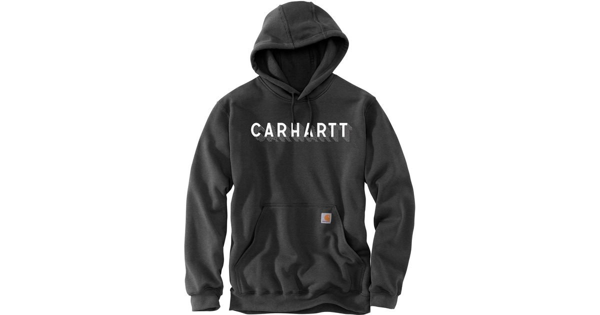 Carhartt Rain Defender Loose Fit Midweight Logo Graphic Sweatshirt in ...