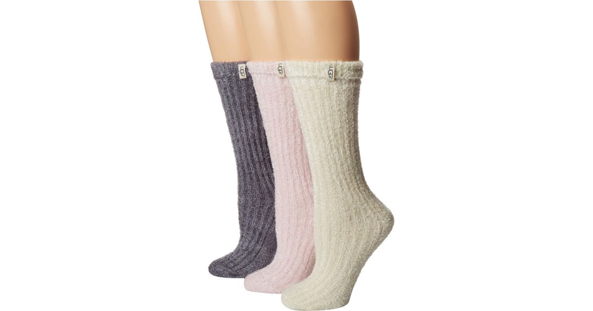 UGG Cozy Sparkle Socks Gift Set Lyst
