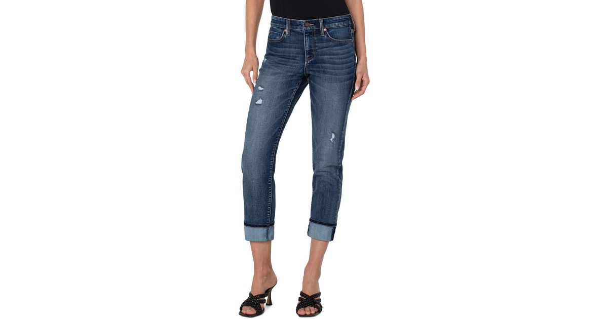 Liverpool Jeans Company Denim Marley Girlfriend Cuffed Hem Eco Friendly