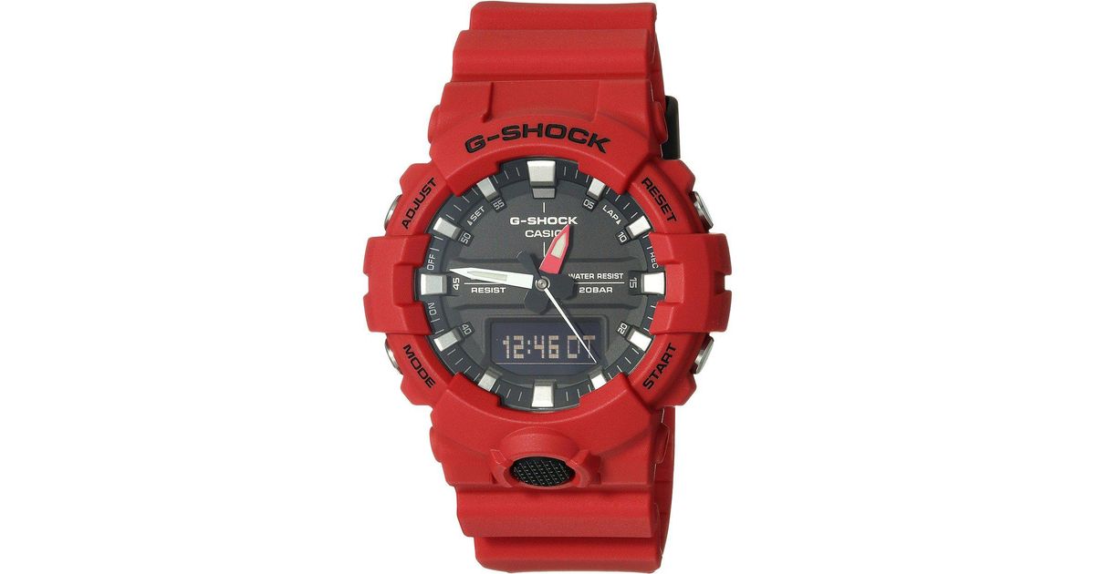 g shock ga 800 red