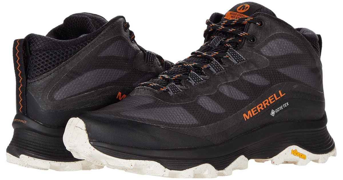 Merrell Synthetic Moab Speed Mid Gore-tex Casual boots in Black for Men