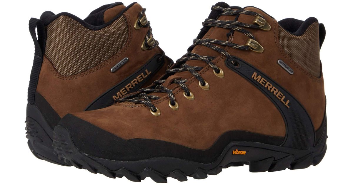 merrell chameleon 8 leather mid waterproof hiking boots