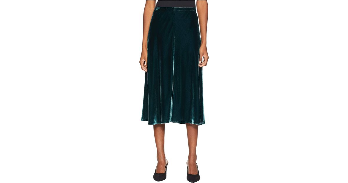 eileen fisher velvet bias skirt