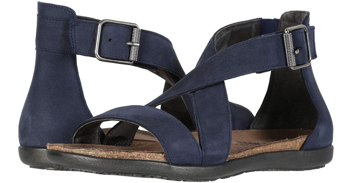 Naot Cornet Sandals ($145) liked on Polyvore featuring shoes, sandals, khaki beige leather 