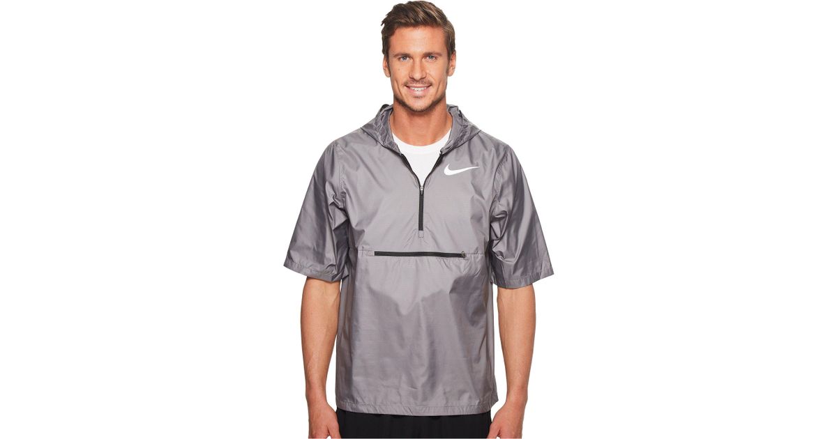Nike Shield Short Jacket in Gray for Men | Lyst