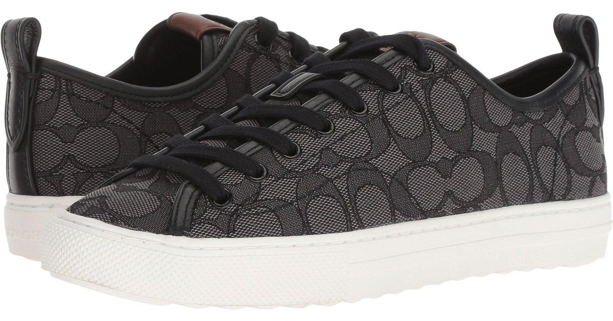 women's black coach sneakers