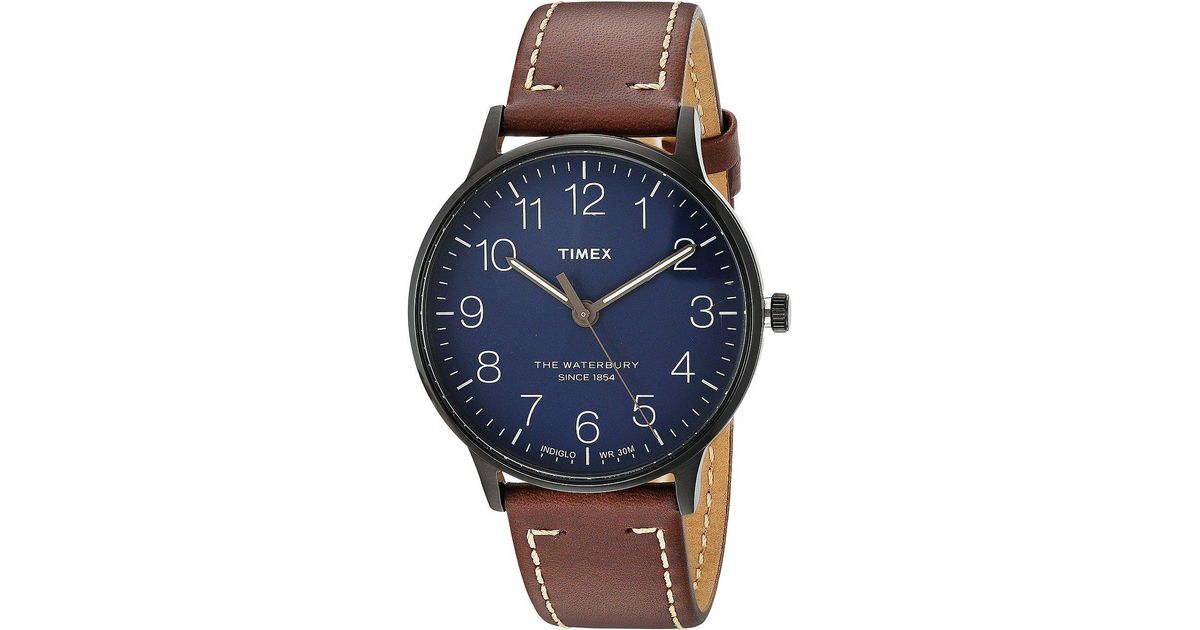 timex waterbury blue