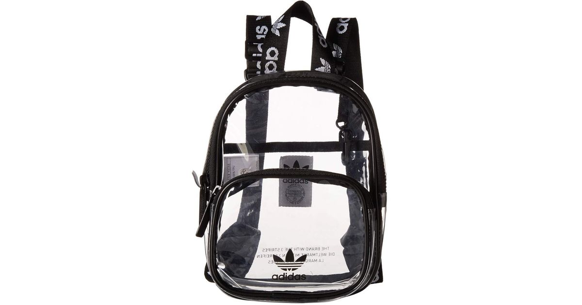 adidas Originals Originals Clear Mini Backpack in Black Lyst