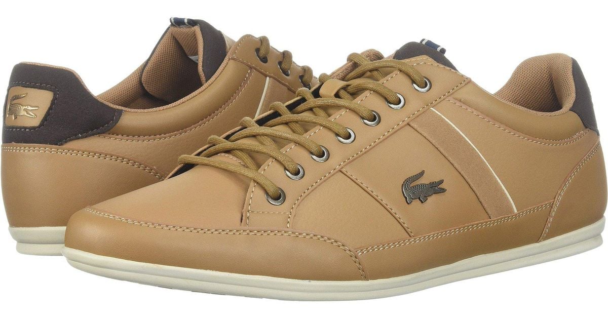 Lacoste Leather Chaymon 118 2 (light Brown/dark Brown) Men's Shoes for Men  | Lyst