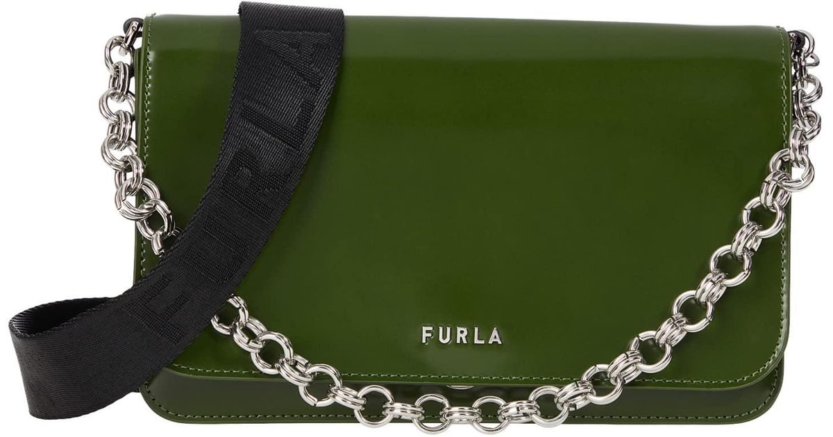Furla Leather Splendida Small Shoulder Bag in Green Lyst