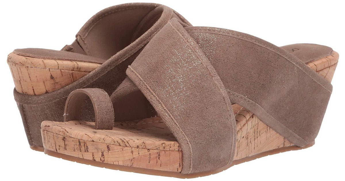 donald pliner gala suede wedge sandal