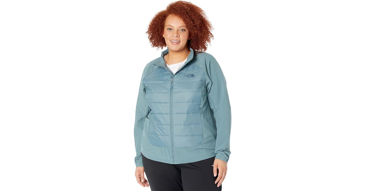The North Face Fleece Plus Size Shelter Cove Hybrid Jacket in Blue | Lyst