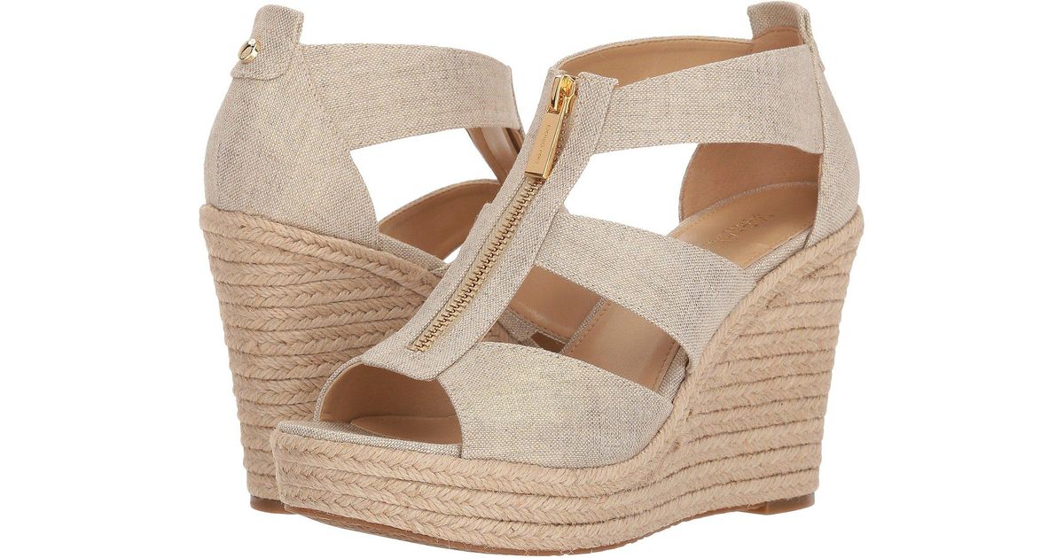 michael kors damita wedge pink