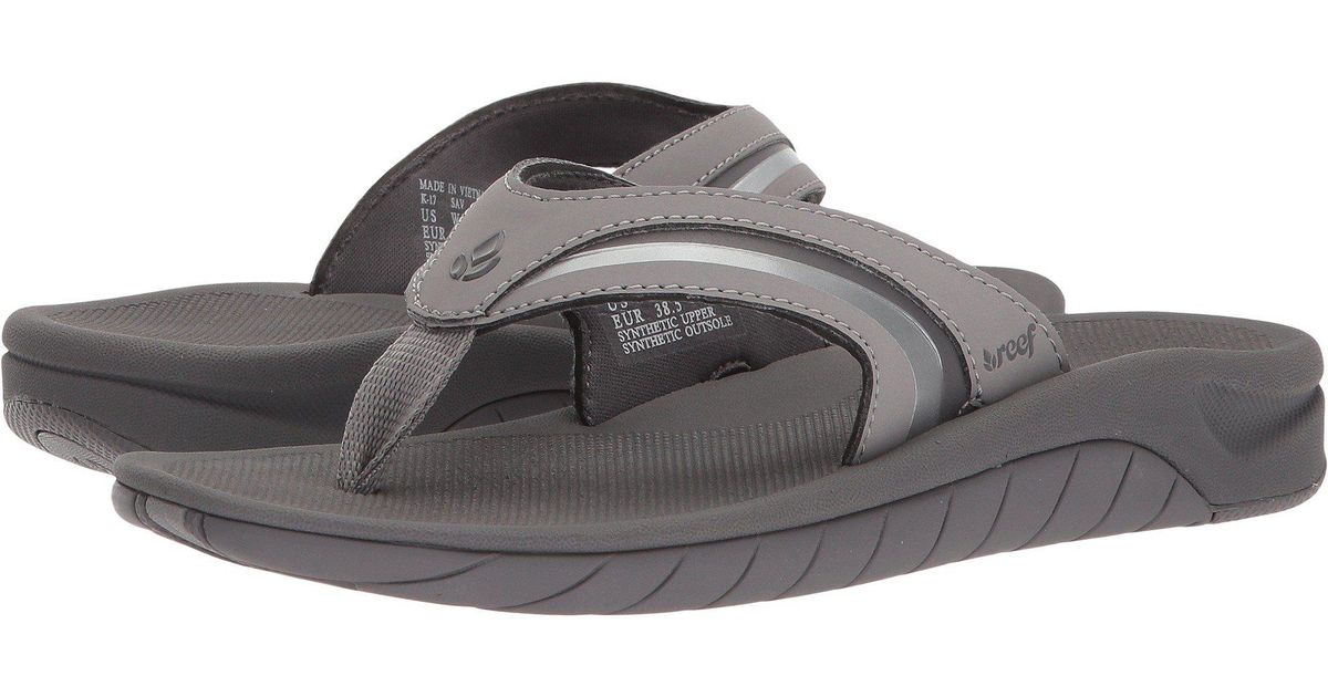 Reef Synthetic Slap 3 (black/black/aqua) Women's Sandals in Gray | Lyst