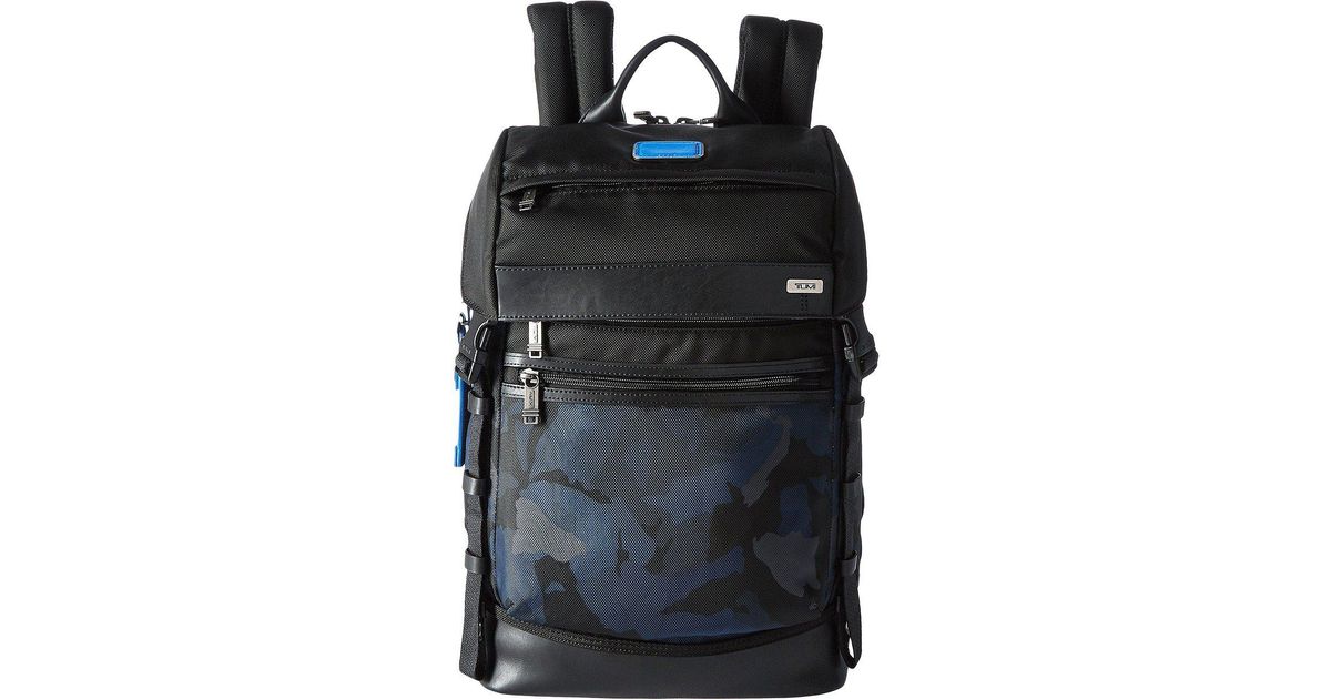 tumi blue camo backpack