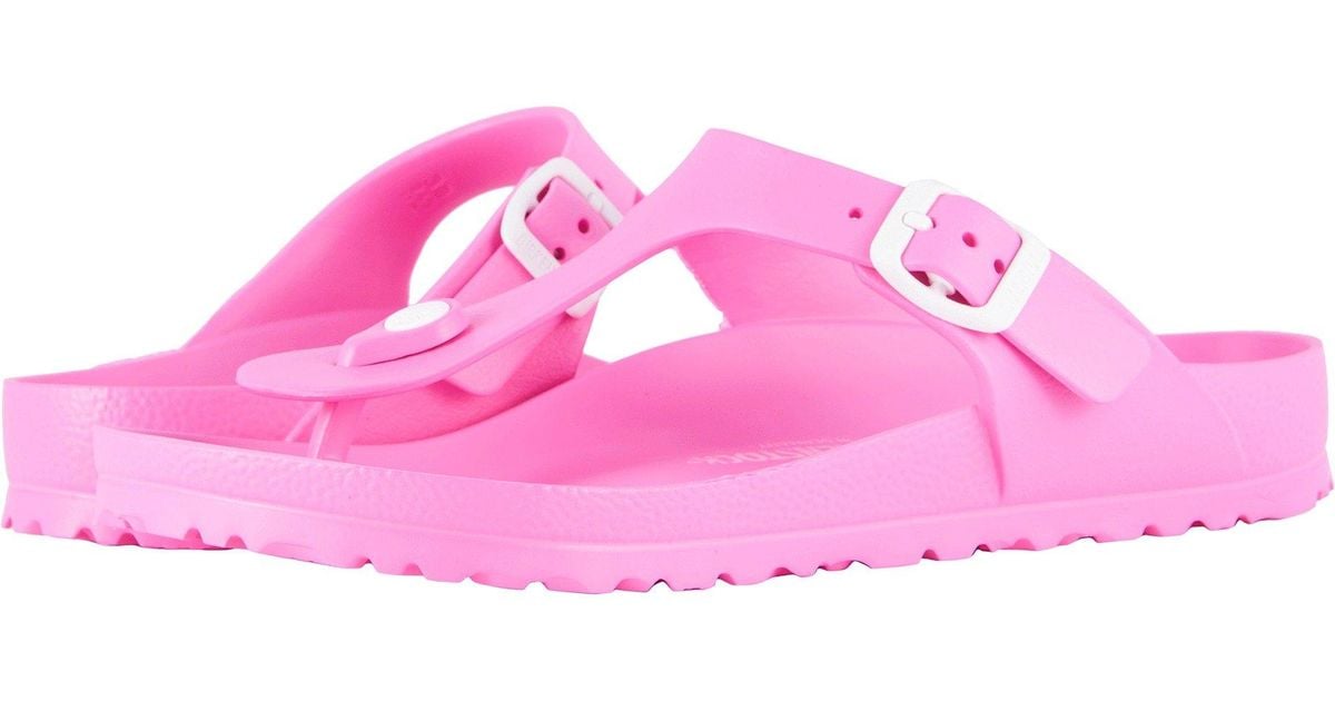 Birkenstock Gizeh Essentials (coral Eva) Women's Sandals in Pink - Lyst