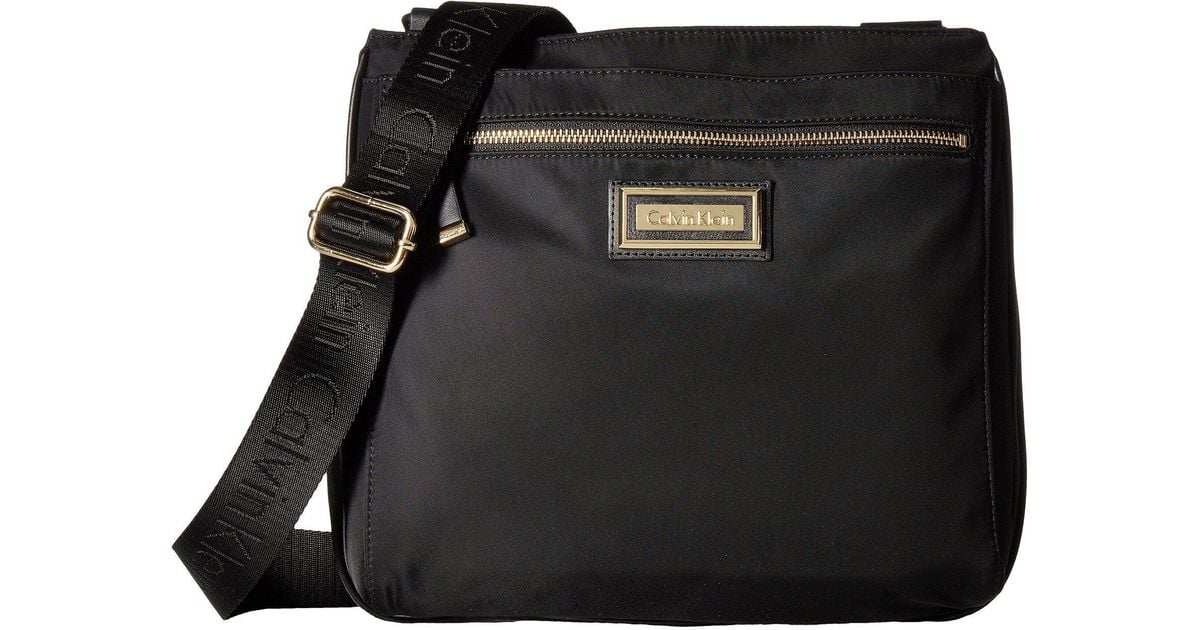 calvin klein nylon crossbody black