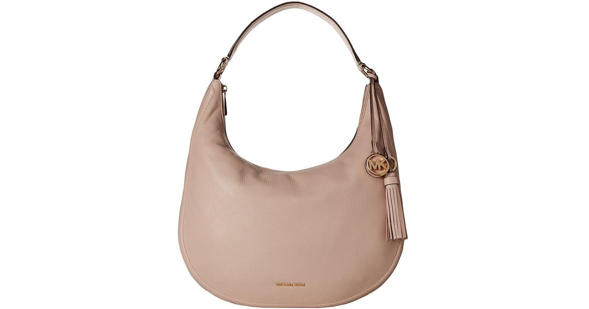 michael kors lydia large hobo black