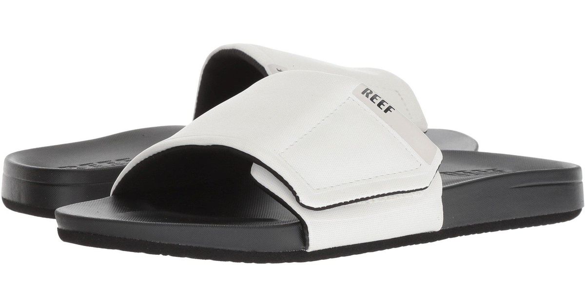 REEF Cushion Bounce Slide Black//White//Sandals