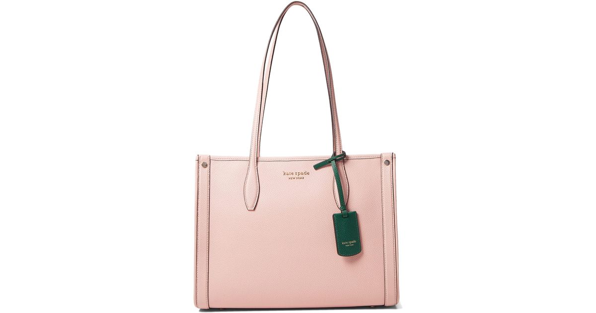 Kate Spade Market Pebbled Leather Medium Tote in Pink | Lyst