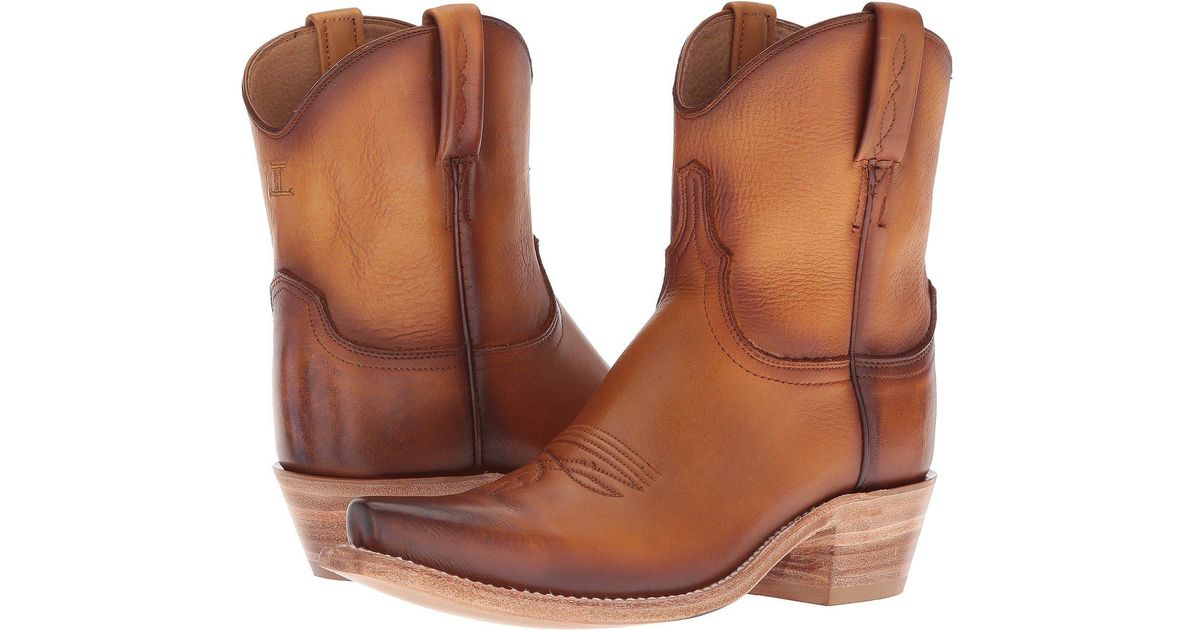 tan Waxy Calf) Cowboy Boots in Brown 