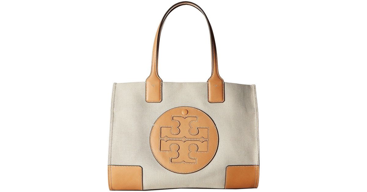 tory burch ella mini tote canvas