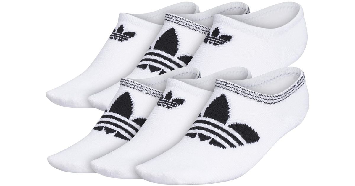 adidas Originals Trefoil Superlite Supernoshow Socks 6 Pairs in White