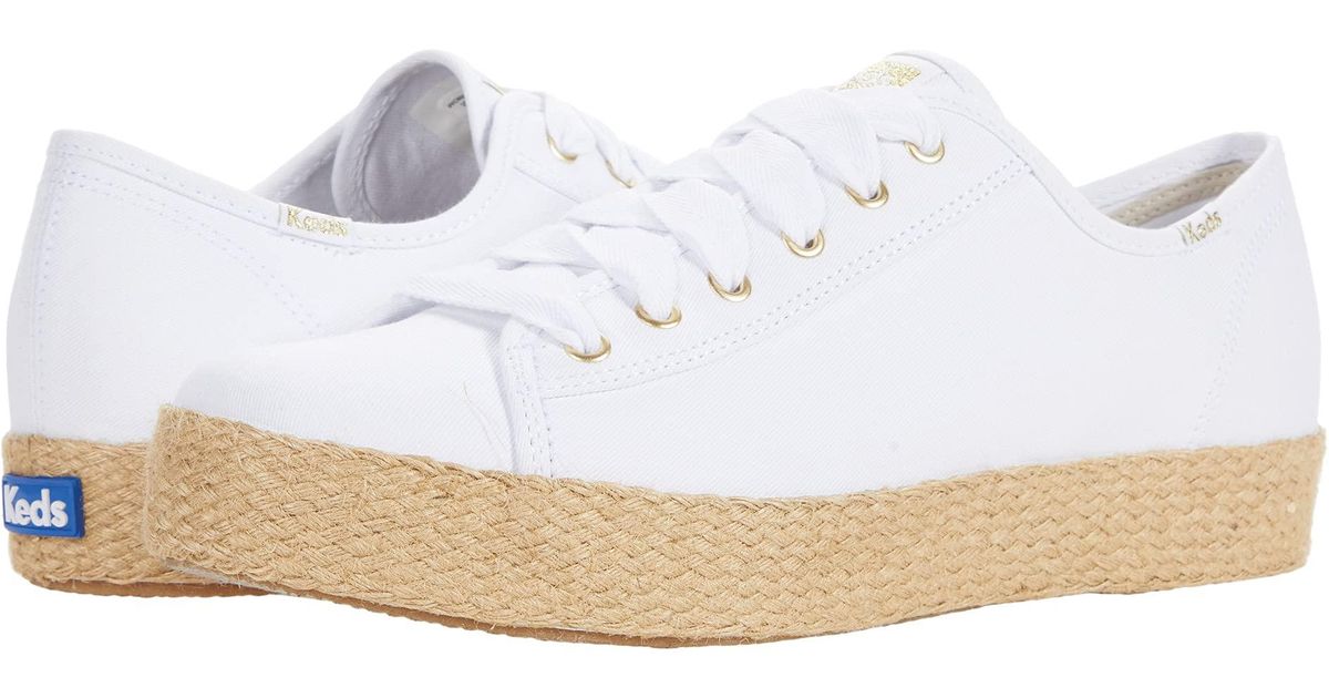keds triple kick cotton canvas jute