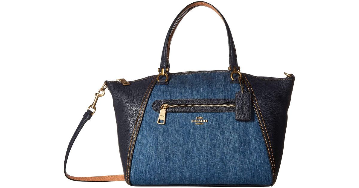 coach denim prairie satchel