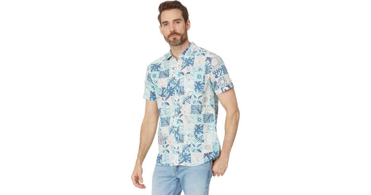 O'neill Sportswear Oasis Eco Modern Short Sleeve Woven in Blue for Men