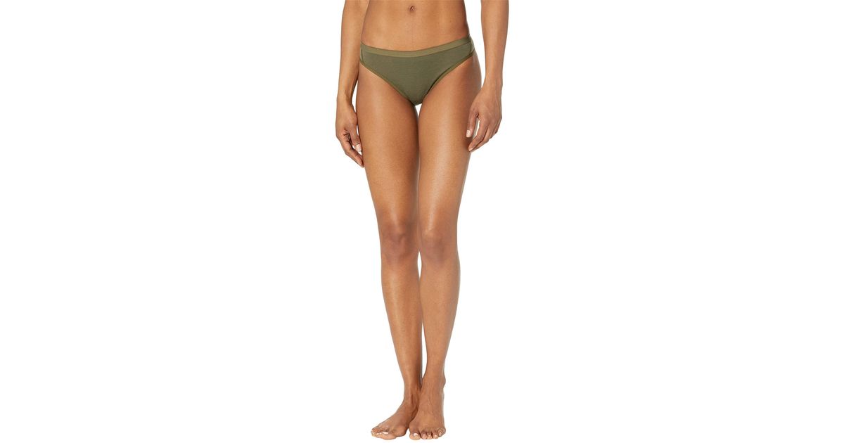 Icebreaker Siren Merino Bikini in Green Lyst