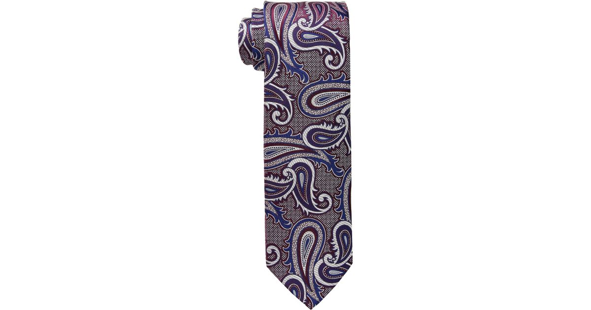Eaton 100/% Cotton Knit Sock Tie Purple and Gray Made in USA NEW