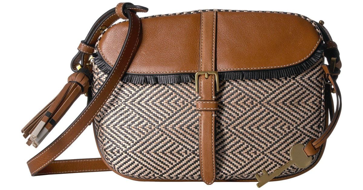 fossil kendall leather satchel