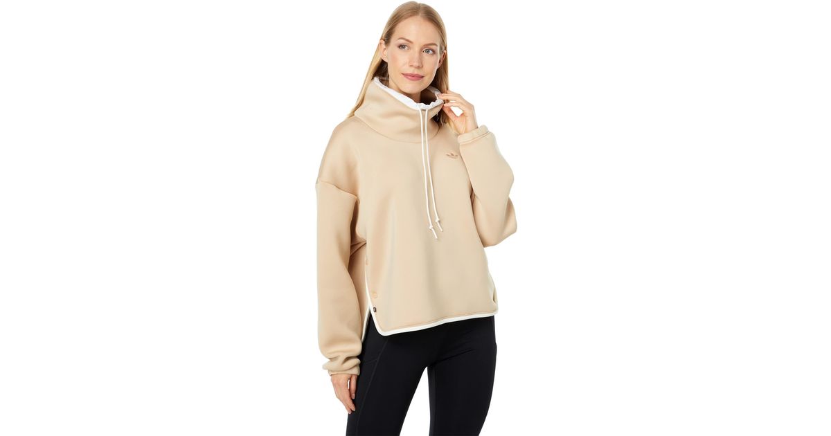 adidas Originals Spacer Sweater With Funnel Neck And Binding in Natural ...